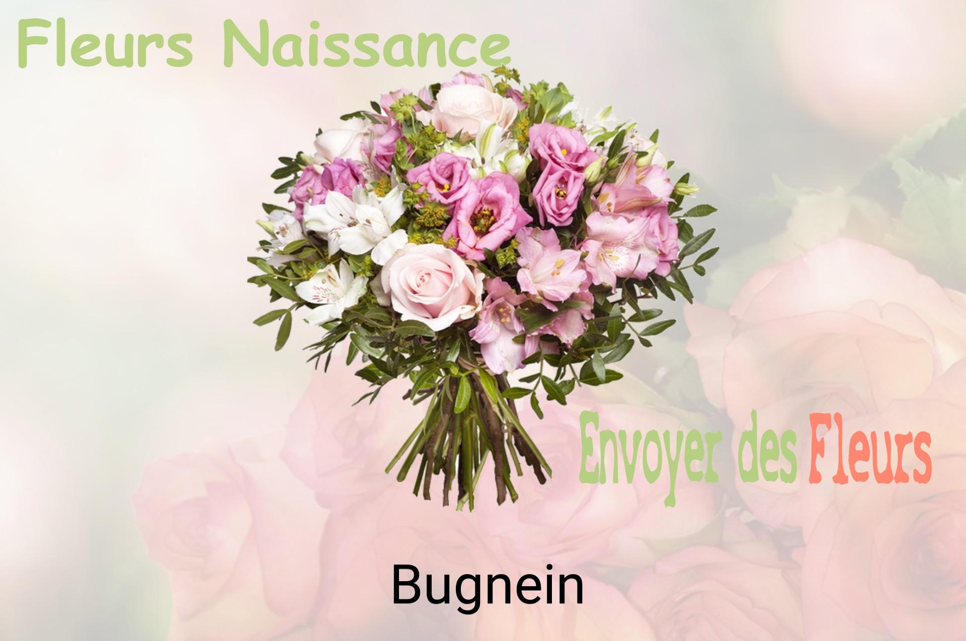 Bouquet de fleurs de naissance livré à Bugnein